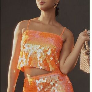 Anthropologie Sequence Crop top